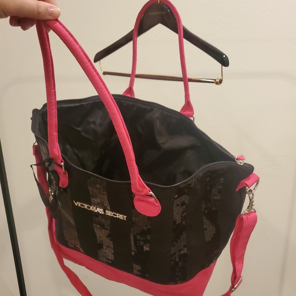 Victoria's Secret Pink and Black Women's Bag